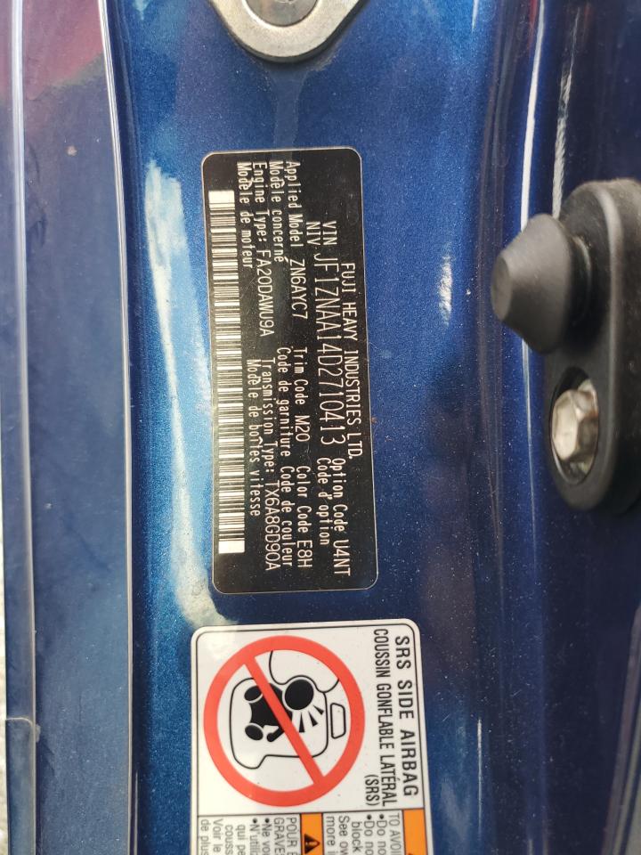 2013 Toyota Scion Fr-S VIN: JF1ZNAA14D2710413 Lot: 84265875