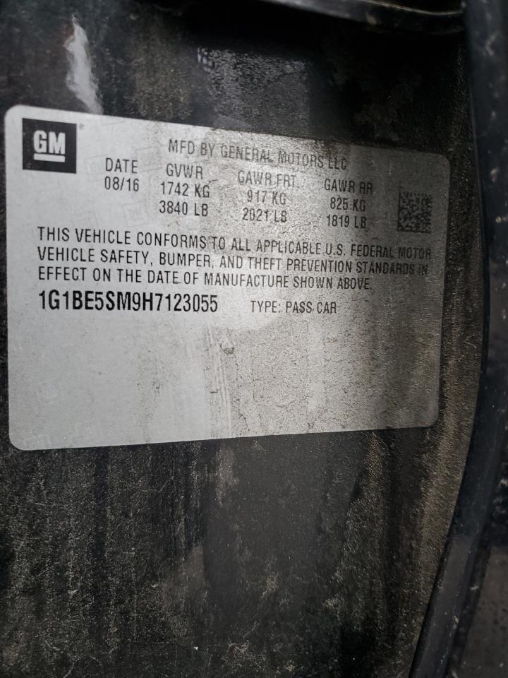 2017 Chevrolet Cruze Lt VIN: 1G1BE5SM9H7123055 Lot: 81012505