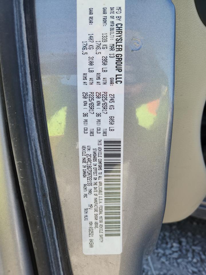 2013 Chrysler Town & Country Touring VIN: 2C4RC1BG7DR722155 Lot: 81029165