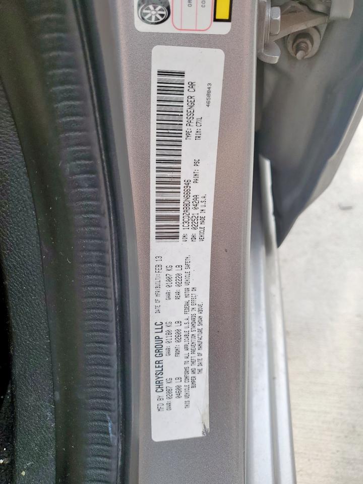 2013 Dodge Avenger Se VIN: 1C3CDZAB8DN666946 Lot: 70590785