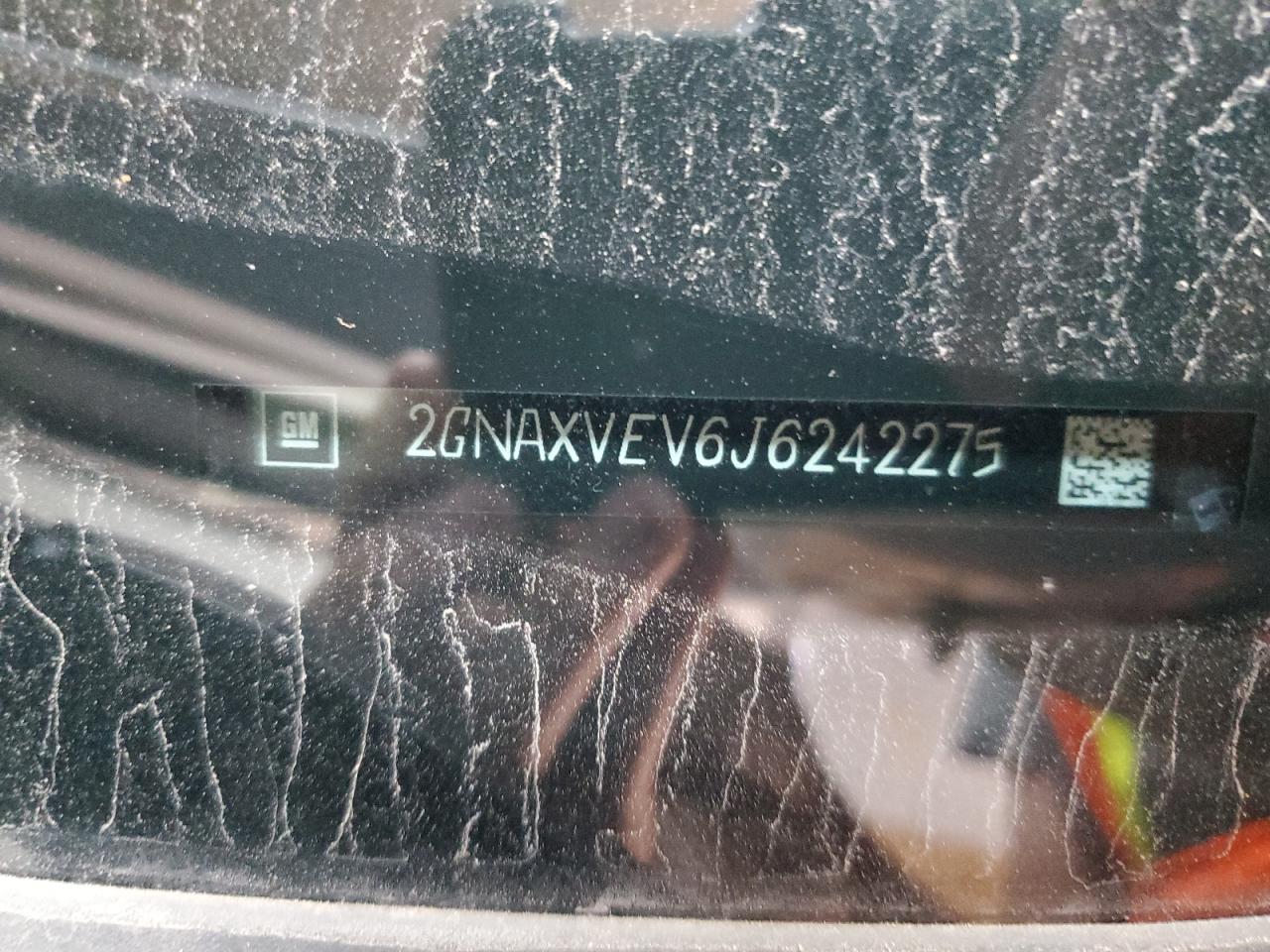 2018 Chevrolet Equinox Premier VIN: 2GNAXVEV6J6242275 Lot: 71056935