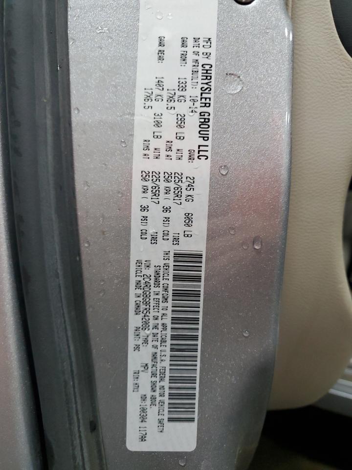 2015 Dodge Grand Caravan Se VIN: 2C4RDGBG8FR542086 Lot: 81645065