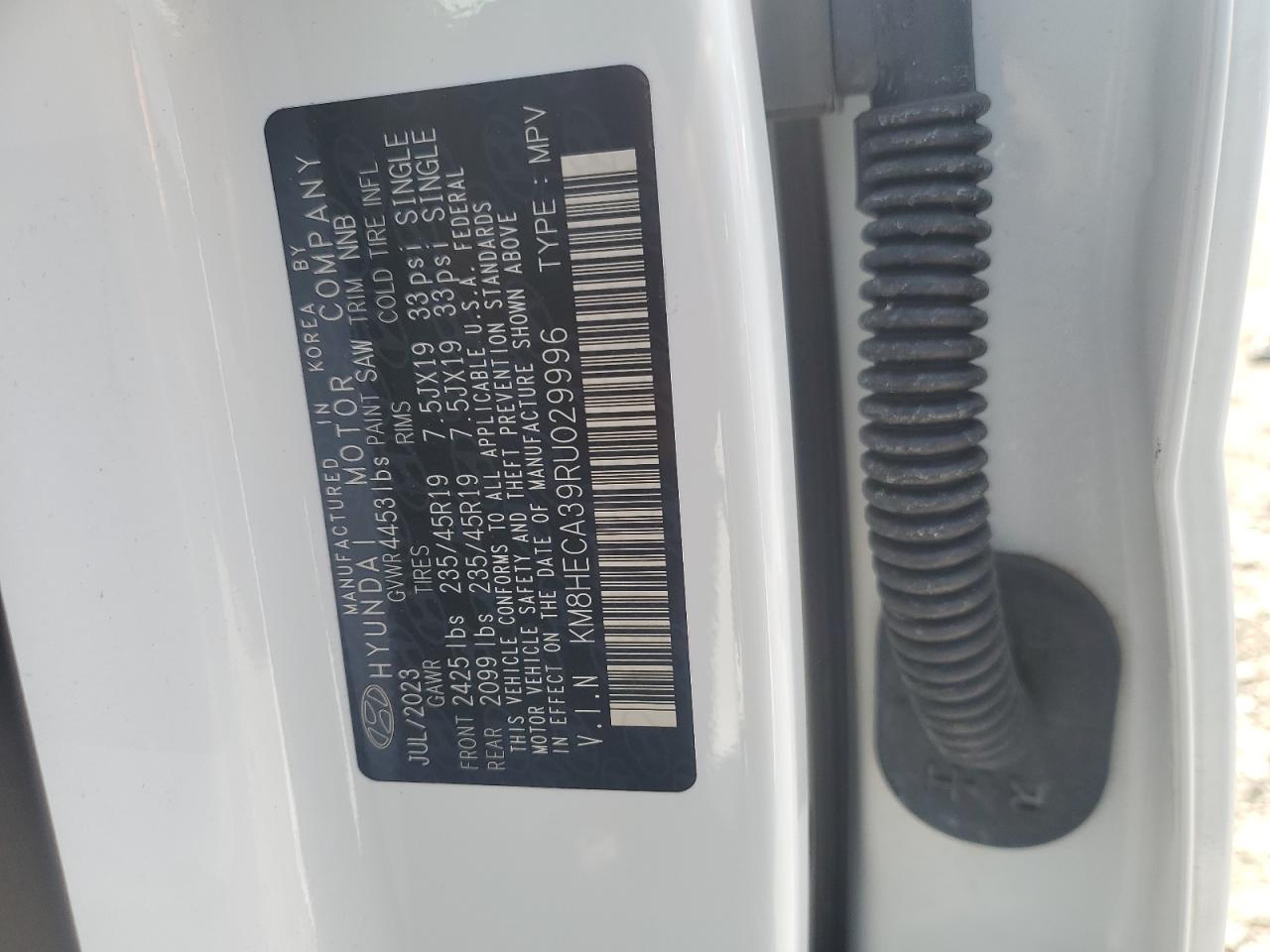 2024 Hyundai Kona Limited VIN: KM8HECA39RU029996 Lot: 81184865