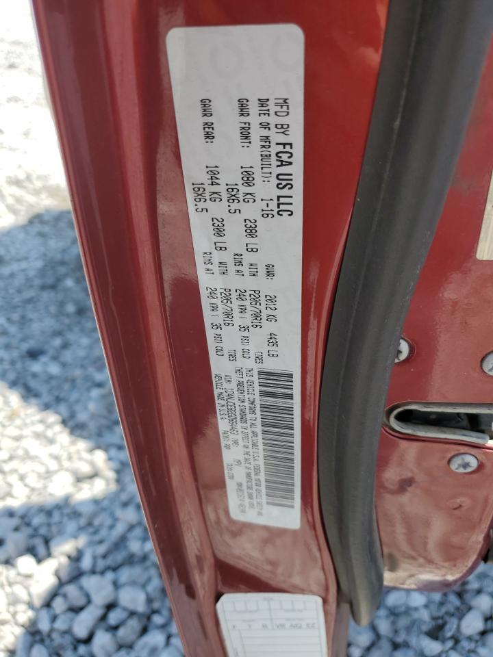 2016 Jeep Compass Latitude VIN: 1C4NJCEB2GD664463 Lot: 71057035