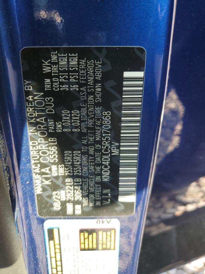 2024 Kia Ev6 Gt Line VIN: KNDC4DLC5R5170868 Lot: 80991875