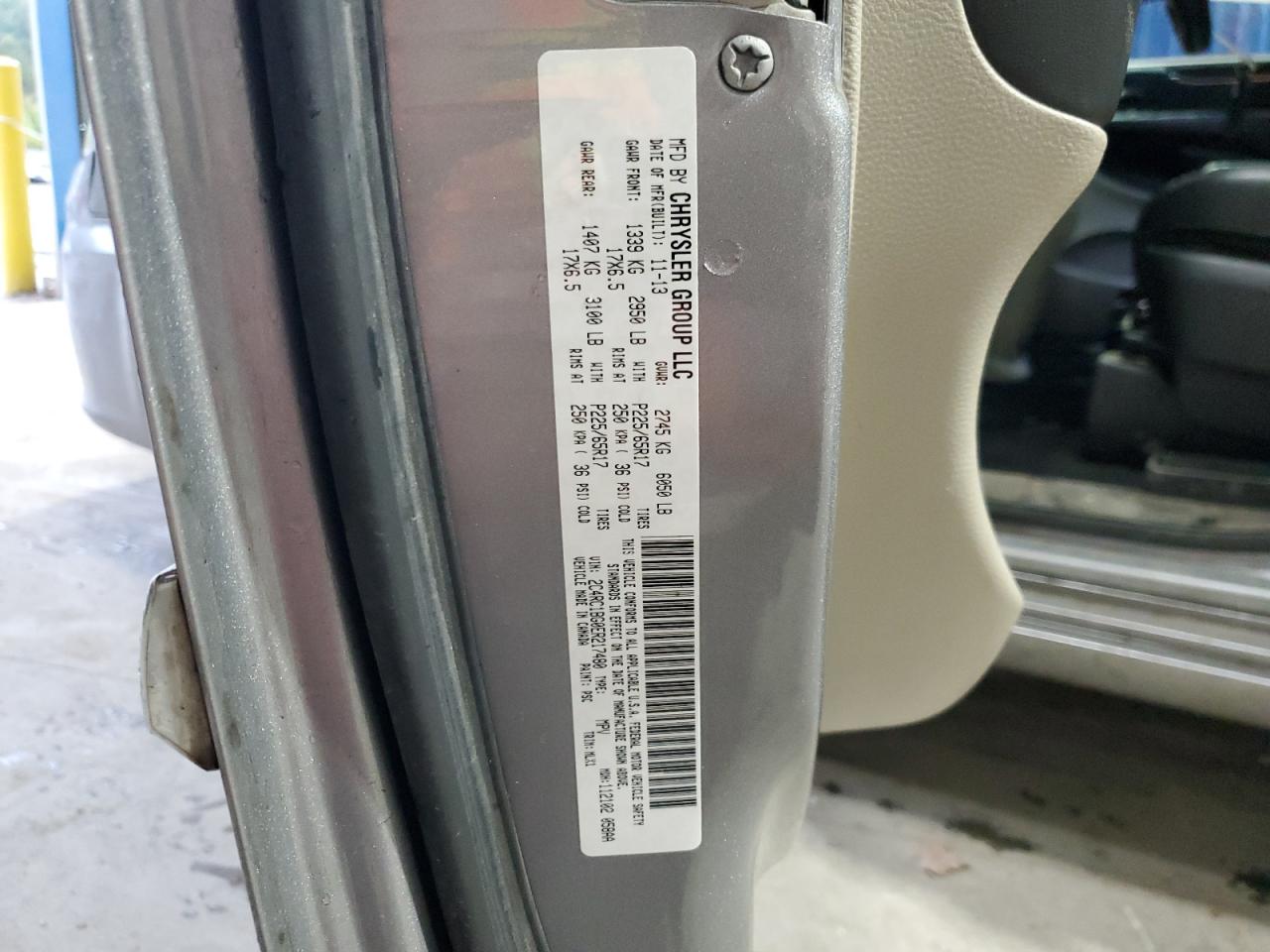 2014 Chrysler Town & Country Touring VIN: 2C4RC1BG0ER217480 Lot: 83999165