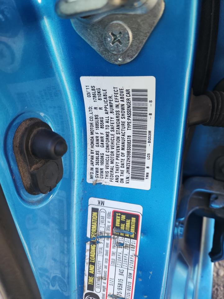 2011 Honda Insight VIN: JHMZE2H39BS008378 Lot: 80409375