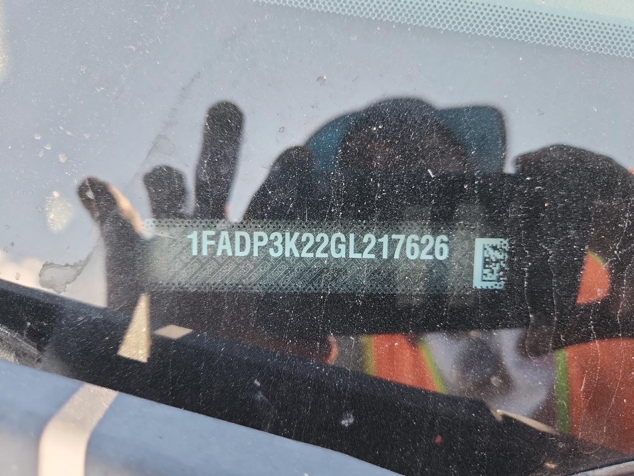 2016 Ford Focus Se VIN: 1FADP3K22GL217626 Lot: 83760335