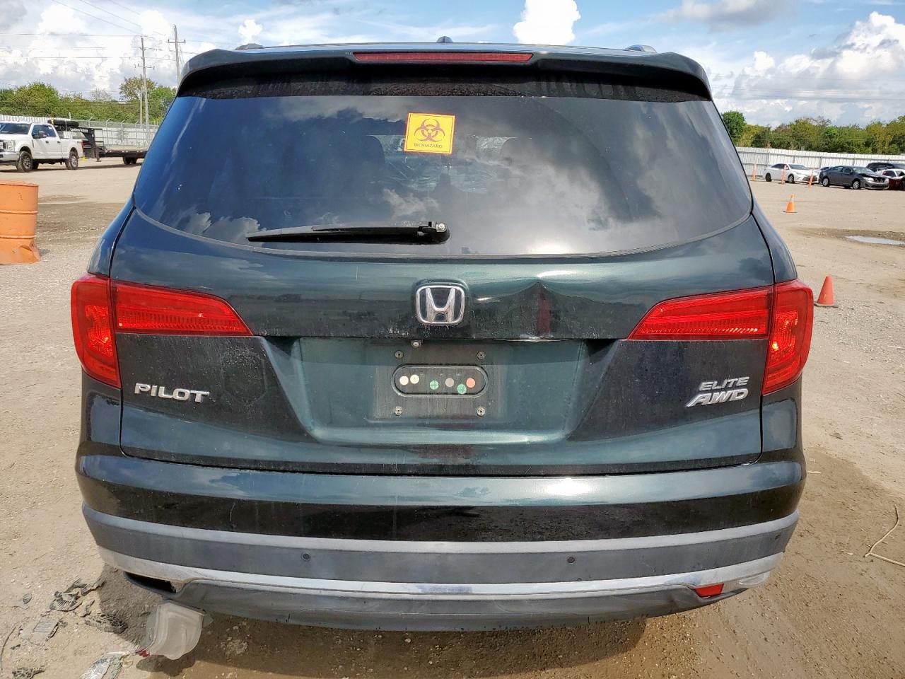 2016 Honda Pilot Elite VIN: 5FNYF6H03GB017928 Lot: 83941875