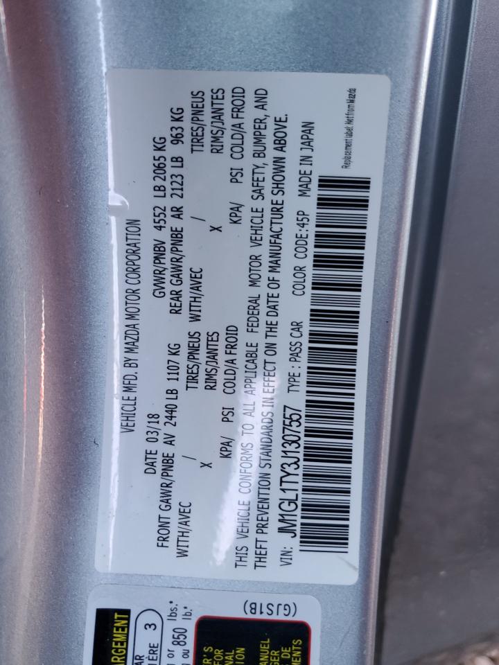 2018 Mazda 6 Grand Touring VIN: JM1GL1TY3J1307557 Lot: 84174355