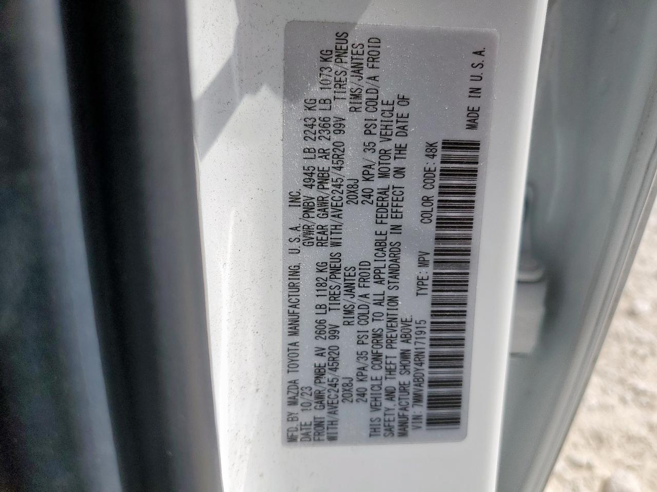 2024 Mazda Cx-50 Premium VIN: 7MMVABDY4RN171915 Lot: 81687995