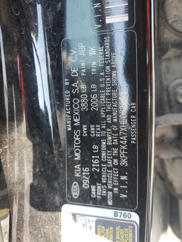 2017 Kia Forte Lx VIN: 3KPFK4A7XHE062693 Lot: 81452905