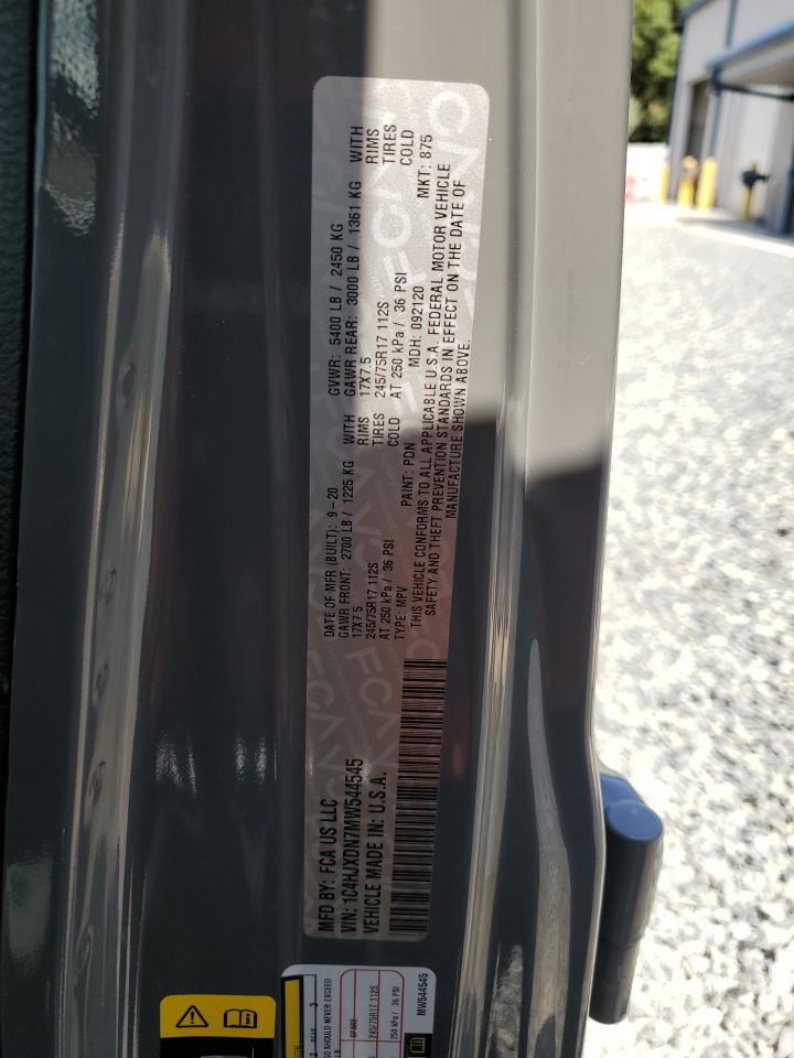 2021 Jeep Wrangler Unlimited Sport VIN: 1C4HJXDN7MW544545 Lot: 80162515