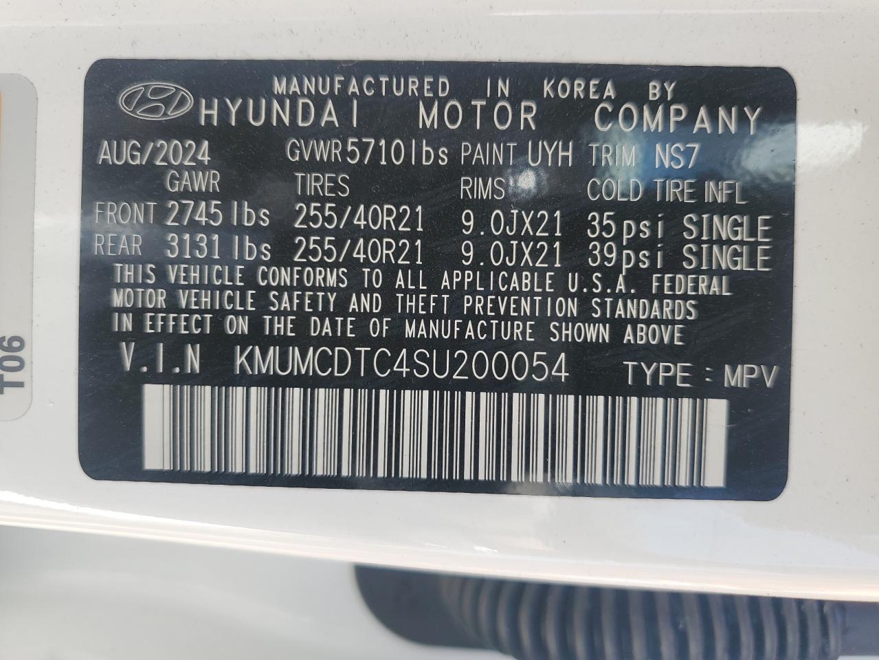 2025 Genesis Gv70 Base VIN: KMUMCDTC4SU200054 Lot: 82158955