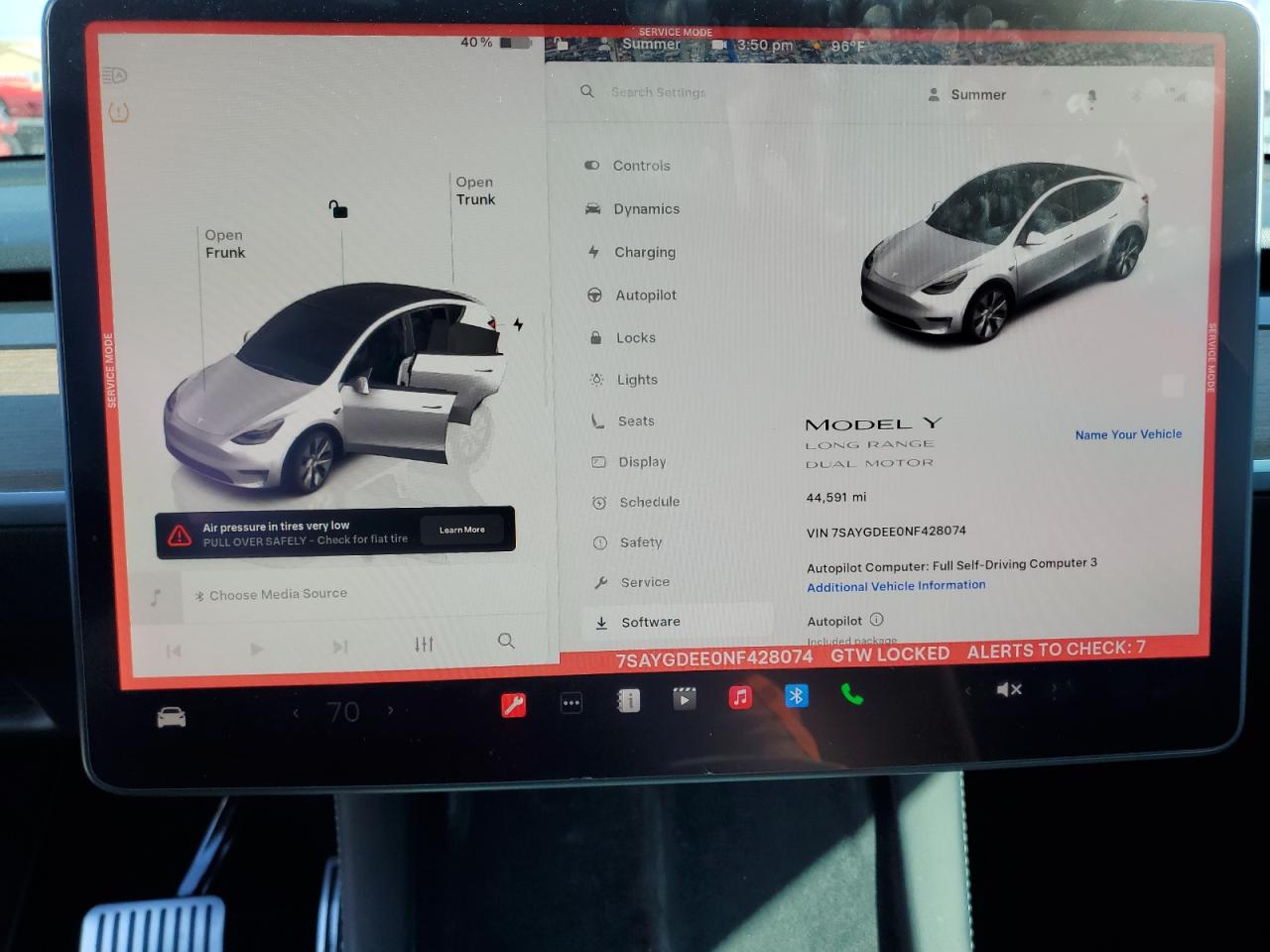 2022 Tesla Model Y VIN: 7SAYGDEE0NF428074 Lot: 71721855