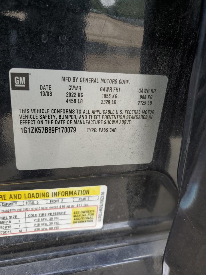 2009 Chevrolet Malibu Ltz VIN: 1G1ZK57B89F170079 Lot: 81320755