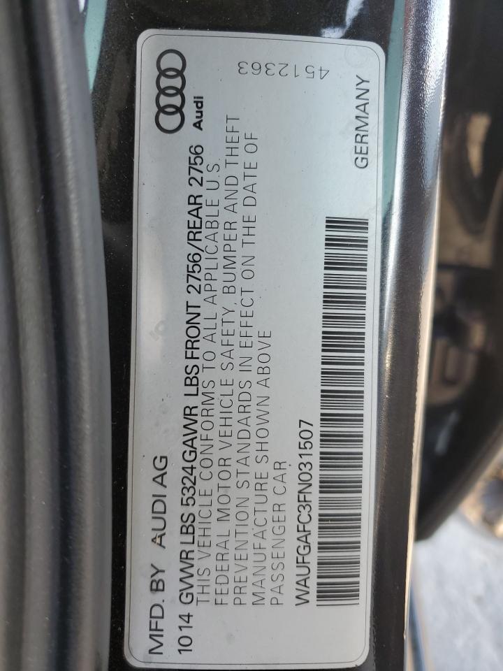 2015 Audi A6 Premium Plus VIN: WAUFGAFC3FN031507 Lot: 70739305