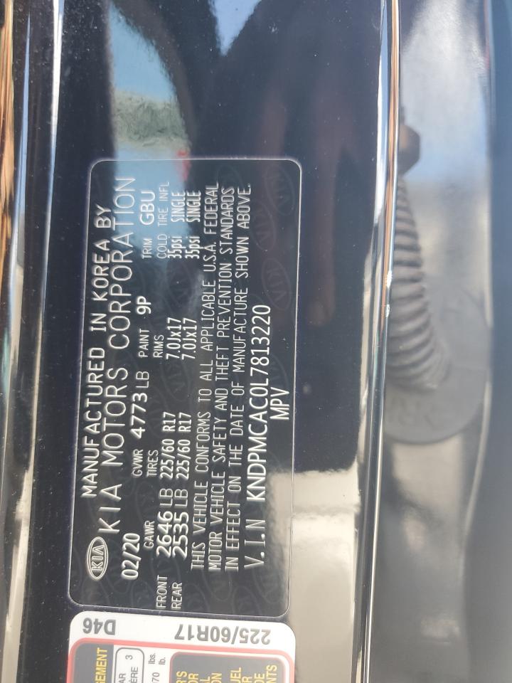 2020 Kia Sportage Lx VIN: KNDPMCAC0L7813220 Lot: 71015445