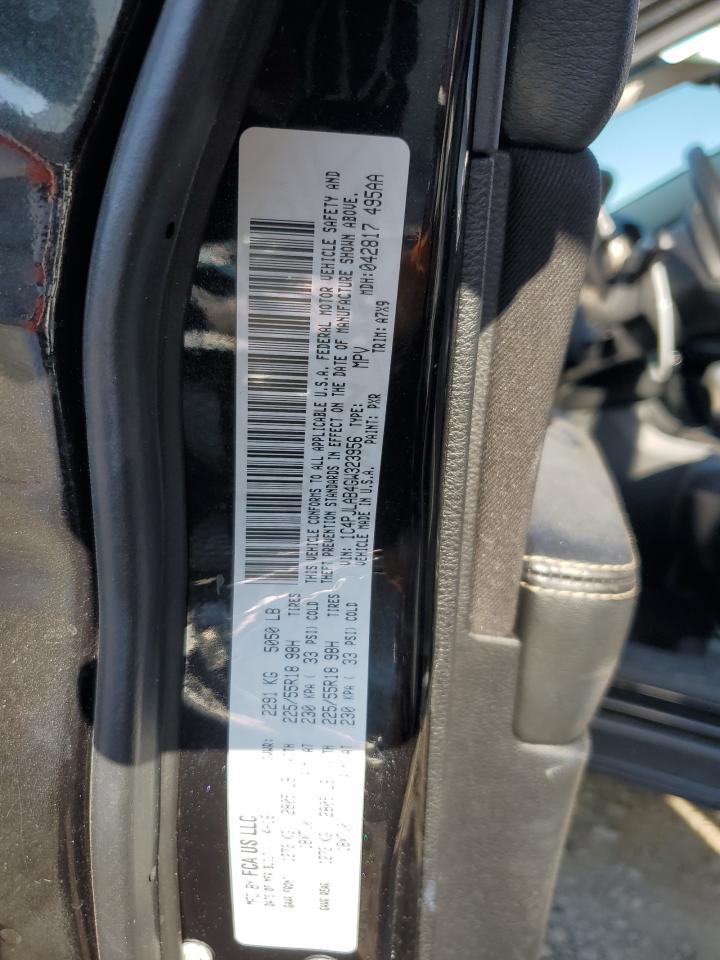 2016 Jeep Cherokee Sport VIN: 1C4PJLAB4GW323956 Lot: 80853295