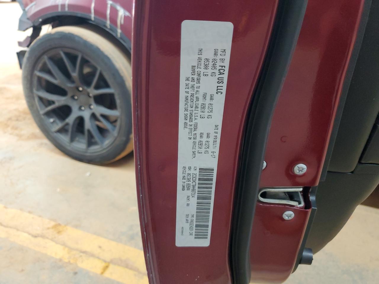 2017 Dodge Charger R/T VIN: 2C3CDXCT8HH667314 Lot: 70125315