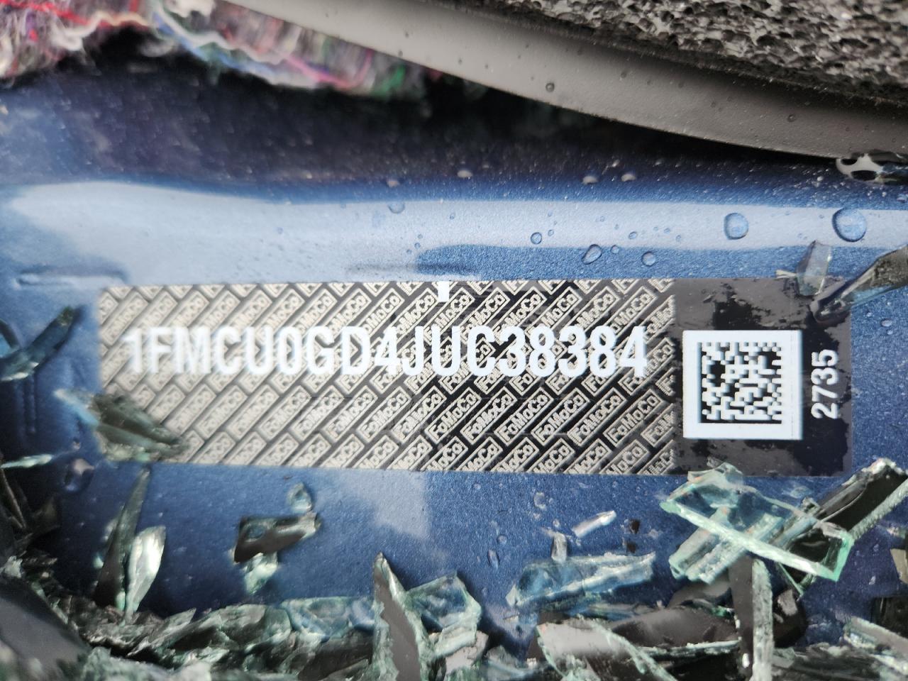 2018 Ford Escape Se VIN: 1FMCU0GD4JUC38384 Lot: 81070145