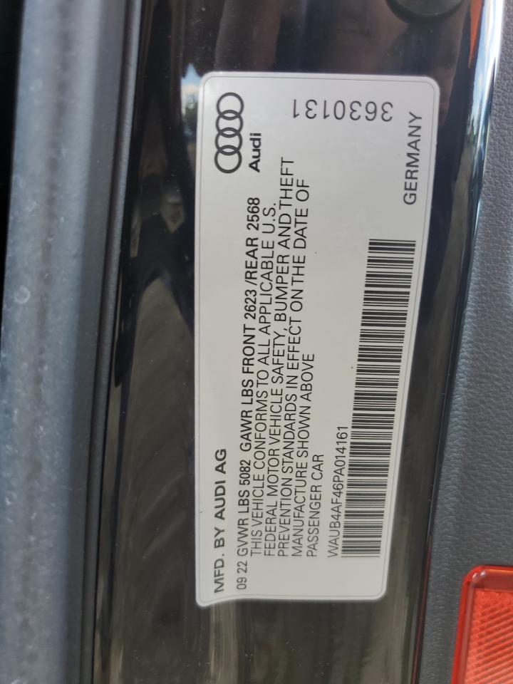 2023 Audi S4 Premium Plus VIN: WAUB4AF46PA014161 Lot: 80786175