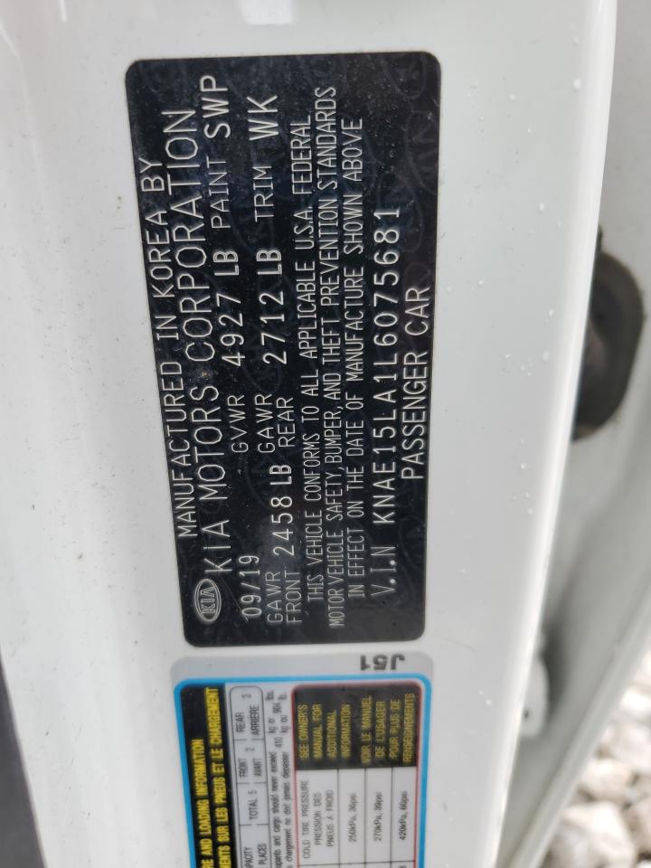 2020 Kia Stinger VIN: KNAE15LA1L6075681 Lot: 82141675