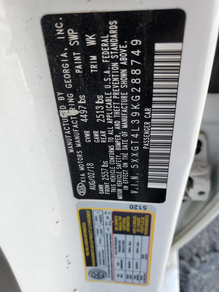 2019 Kia Optima Lx VIN: 5XXGT4L39KG288749 Lot: 81796185