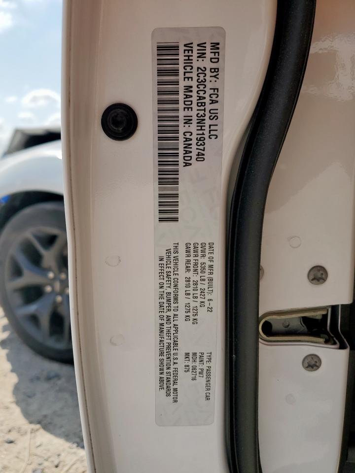 2022 Chrysler 300 S VIN: 2C3CCABT3NH193740 Lot: 71651065