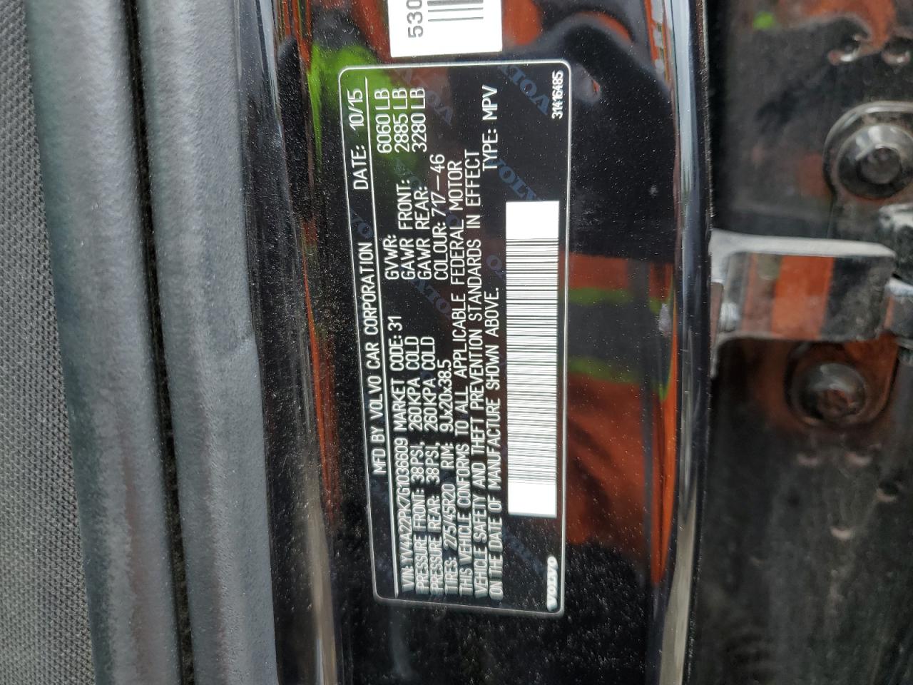 2016 Volvo Xc90 T6 VIN: YV4A22PK7G1036609 Lot: 82119875