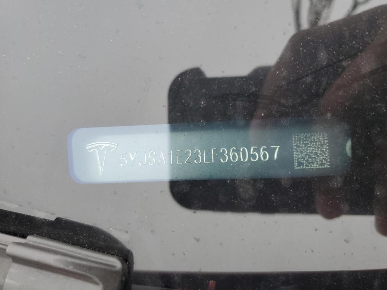 2020 Tesla Model S VIN: 5YJSA1E23LF360567 Lot: 83793125