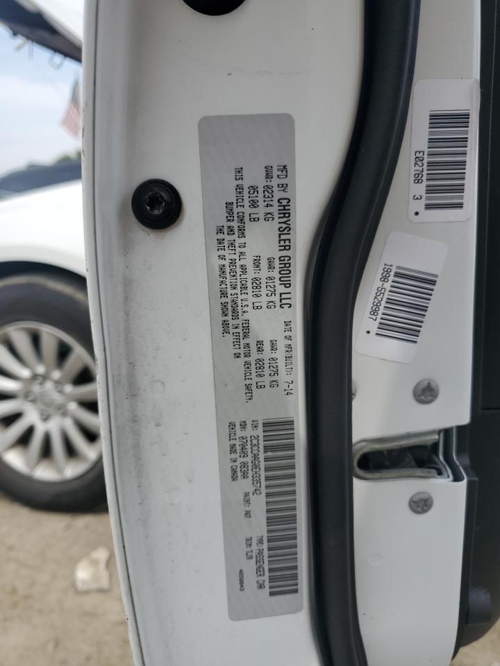 2014 Chrysler 300 VIN: 2C3CCAAG0EH335742 Lot: 81328825