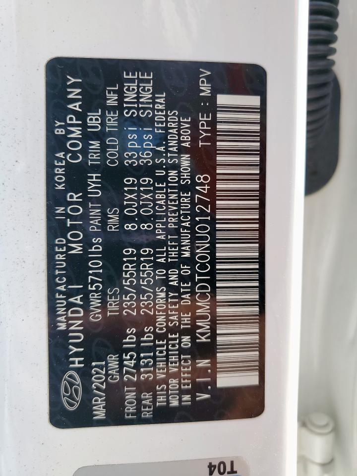 2022 Genesis Gv70 Base VIN: KMUMCDTC0NU012748 Lot: 80802085