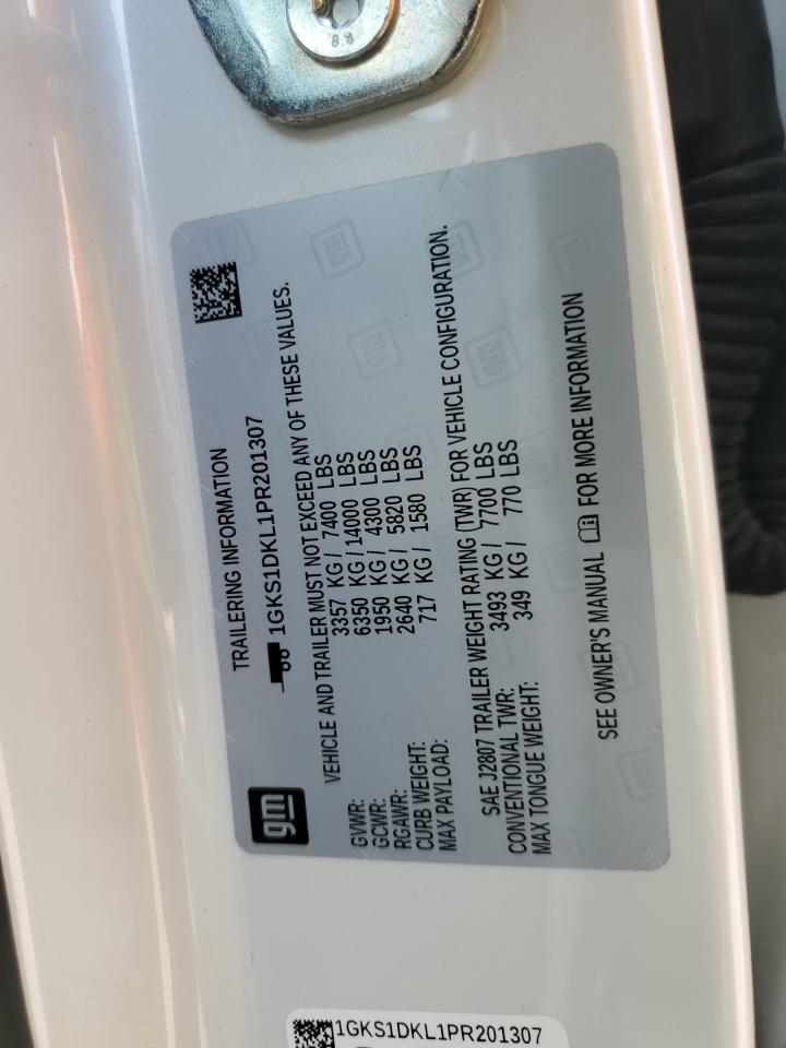 2023 GMC Yukon Denali VIN: 1GKS1DKL1PR201307 Lot: 71559825