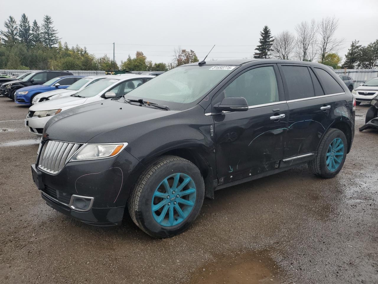 2015 Lincoln Mkx black suv gasoline 2LMDJ8JK3FBL27688 photo #1