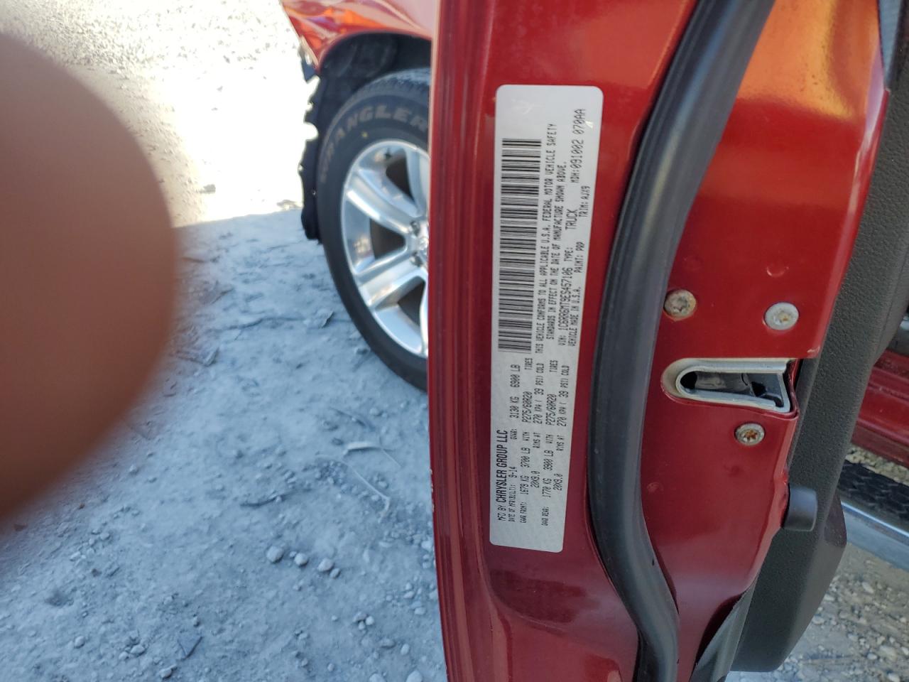 2014 Ram 1500 Sport VIN: 1C6RR6MT9ES457106 Lot: 80896005