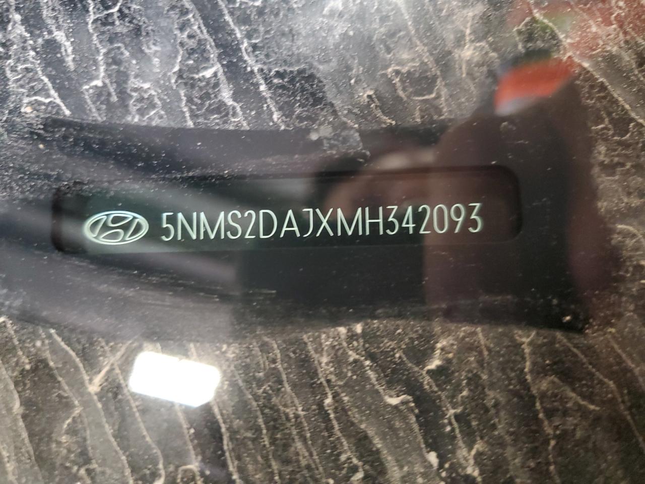 2021 Hyundai Santa Fe Sel VIN: 5NMS2DAJXMH342093 Lot: 80528215