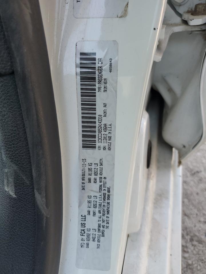 2016 Chrysler 200 Limited VIN: 1C3CCCAB5GN143310 Lot: 71934085