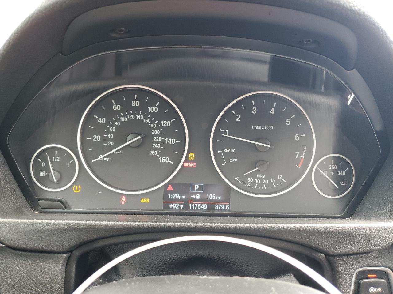 2015 BMW 328 Xi VIN: WBA3B3G5XFNR87595 Lot: 83837325