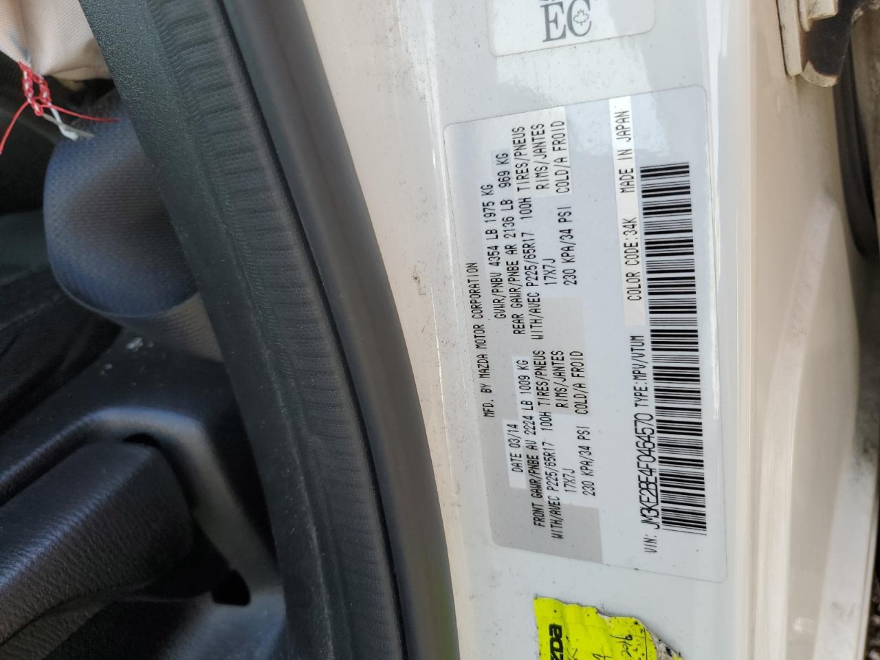 2015 Mazda Cx-5 Sport VIN: JM3KE2BE4F0464570 Lot: 69627065