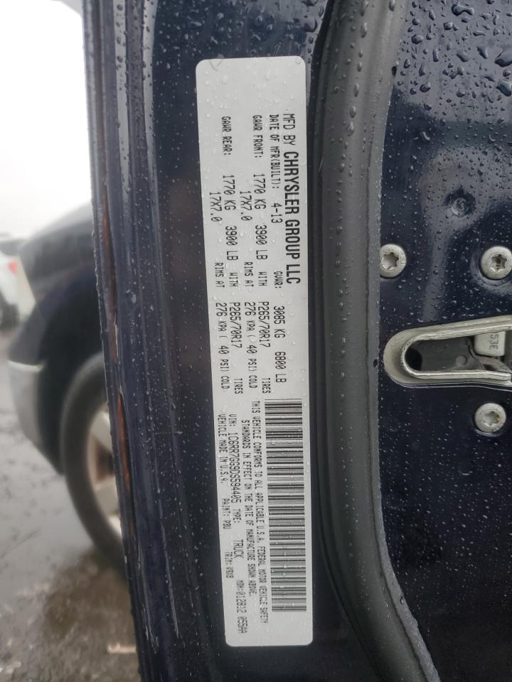 2013 Ram 1500 Slt VIN: 1C6RR7GG9DS594405 Lot: 81497475