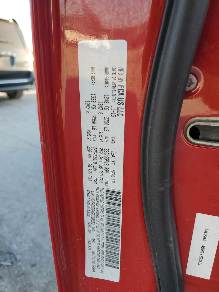 2016 Dodge Journey R/T VIN: 3C4PDDEG4GT160993 Lot: 81896805