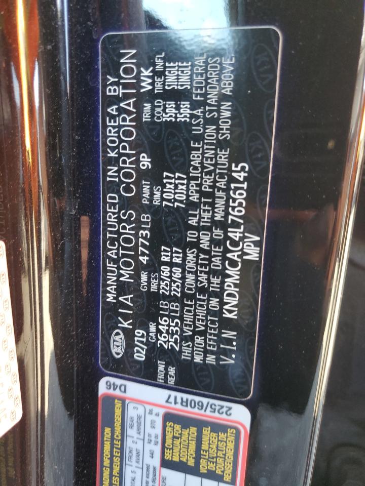 2020 Kia Sportage Lx VIN: KNDPMCAC4L7656145 Lot: 80713315