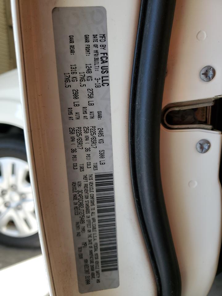 2018 Dodge Journey Se VIN: 3C4PDCAB2JT275409 Lot: 80491685