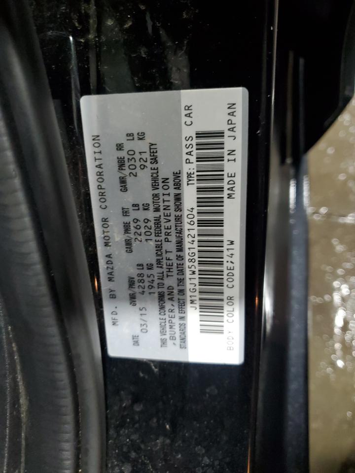 2016 Mazda 6 Grand Touring VIN: JM1GJ1W58G1421604 Lot: 80400515