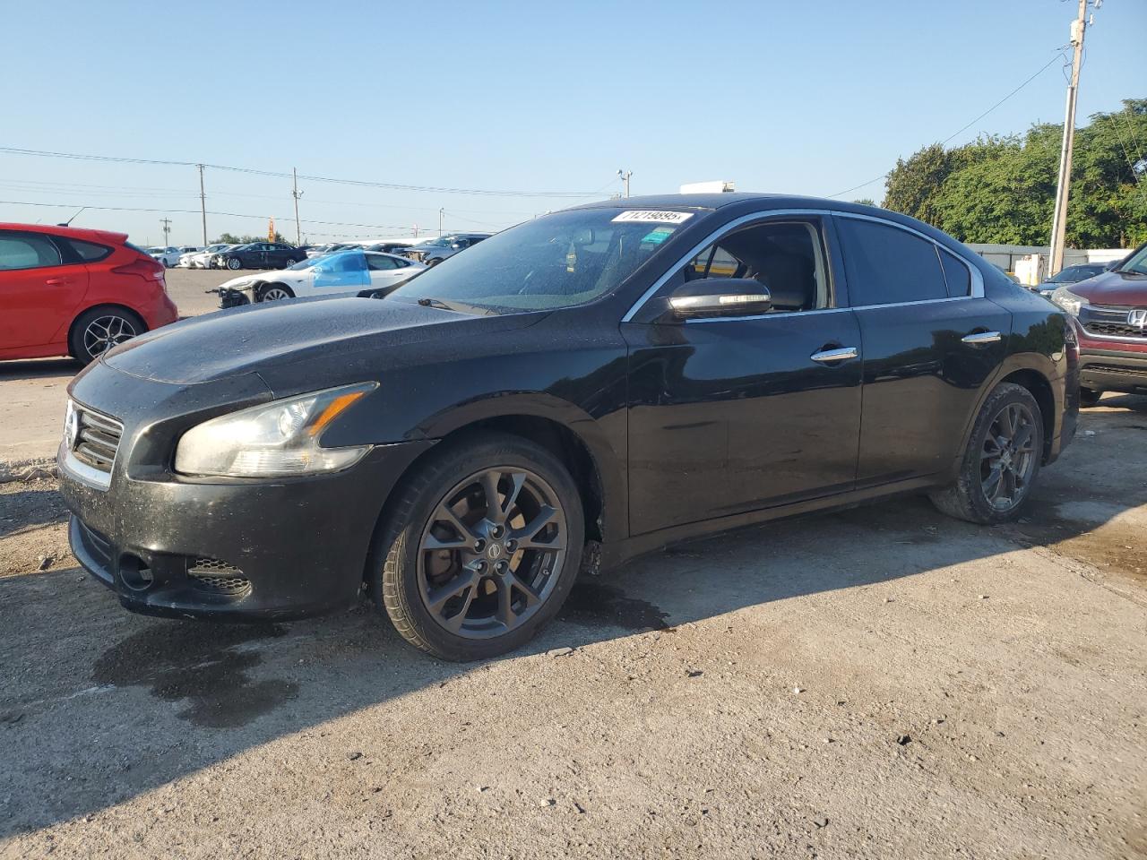 2012 NISSAN MAXIMA BLACK VIN: 1N4AA5APXCC869689