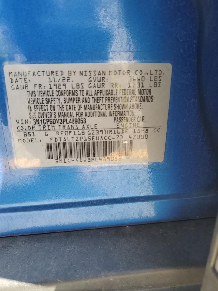 2023 Nissan Kicks Sr VIN: 3N1CP5DV3PL489053 Lot: 80484805