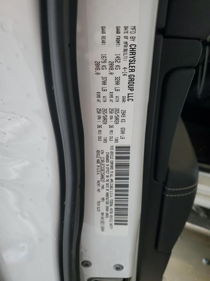 2014 Jeep Grand Cherokee Overland VIN: 1C4RJECG3EC500637 Lot: 81966705