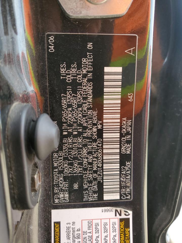 2006 Toyota 4Runner Sr5 VIN: JTEZU14RX68061470 Lot: 84188795