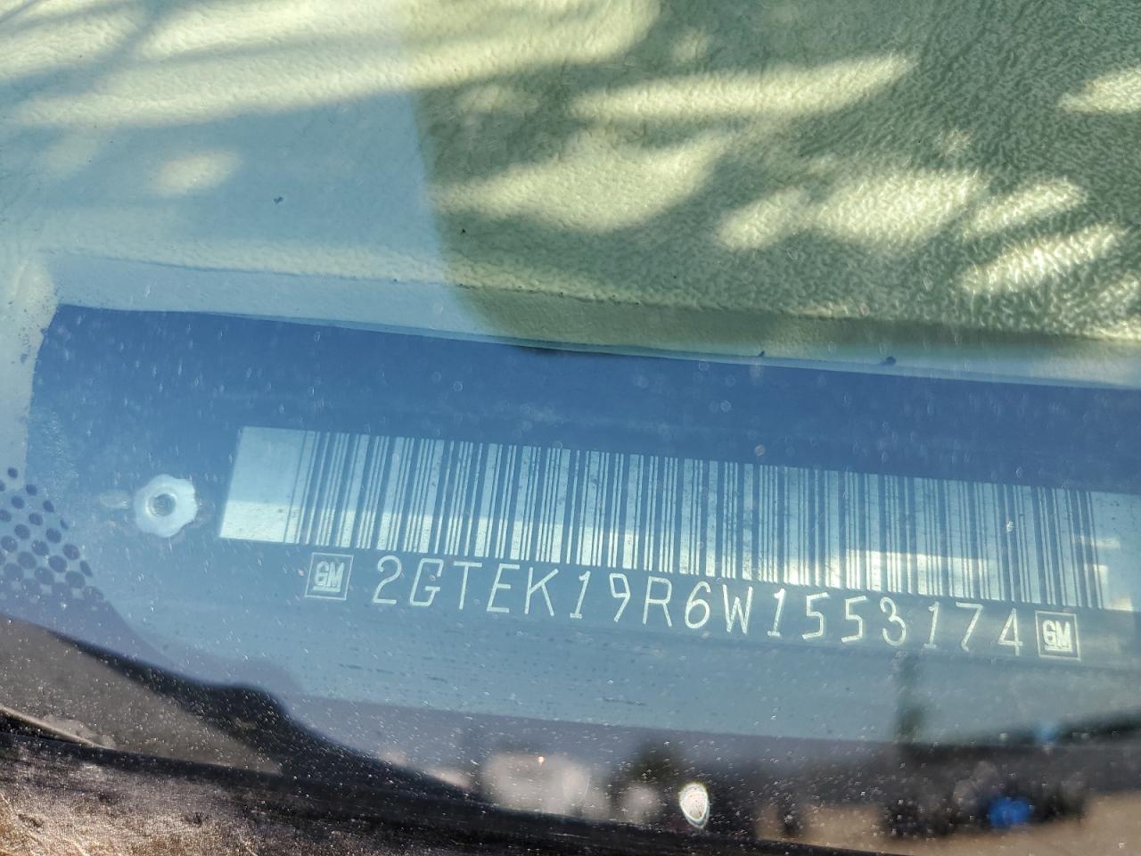 1998 GMC Sierra K1500 VIN: 2GTEK19R6W1553174 Lot: 71101985